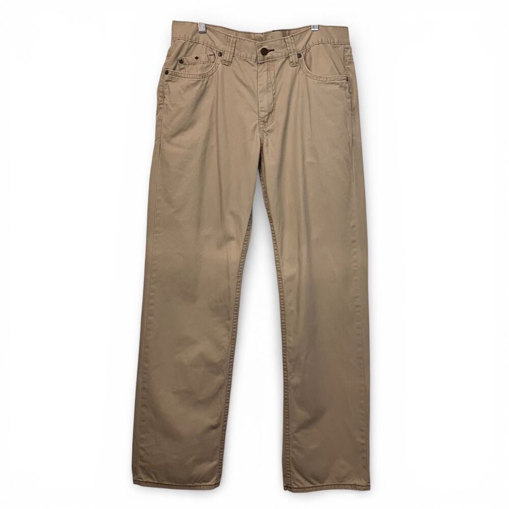 Tommy Bahama Denim Mens 36x34 Khaki Pants 100% Cotton Straight Casual Preppy